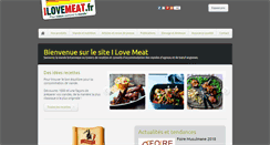 Desktop Screenshot of ilovemeat.fr